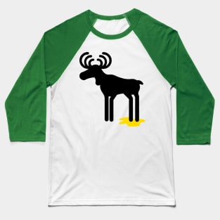 Moose Accident Baseball T-Shirt